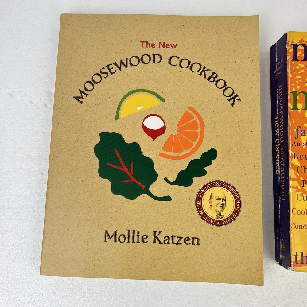 Moosewood Restaurant Cookbook Lot New Classics Collective Vegetarian Recipe Set‎